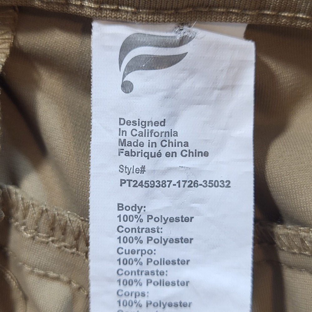 Fabletics Men's 35x30 Tan Performance Stretch Chino Pants Work Casual - Picture 10 of 11